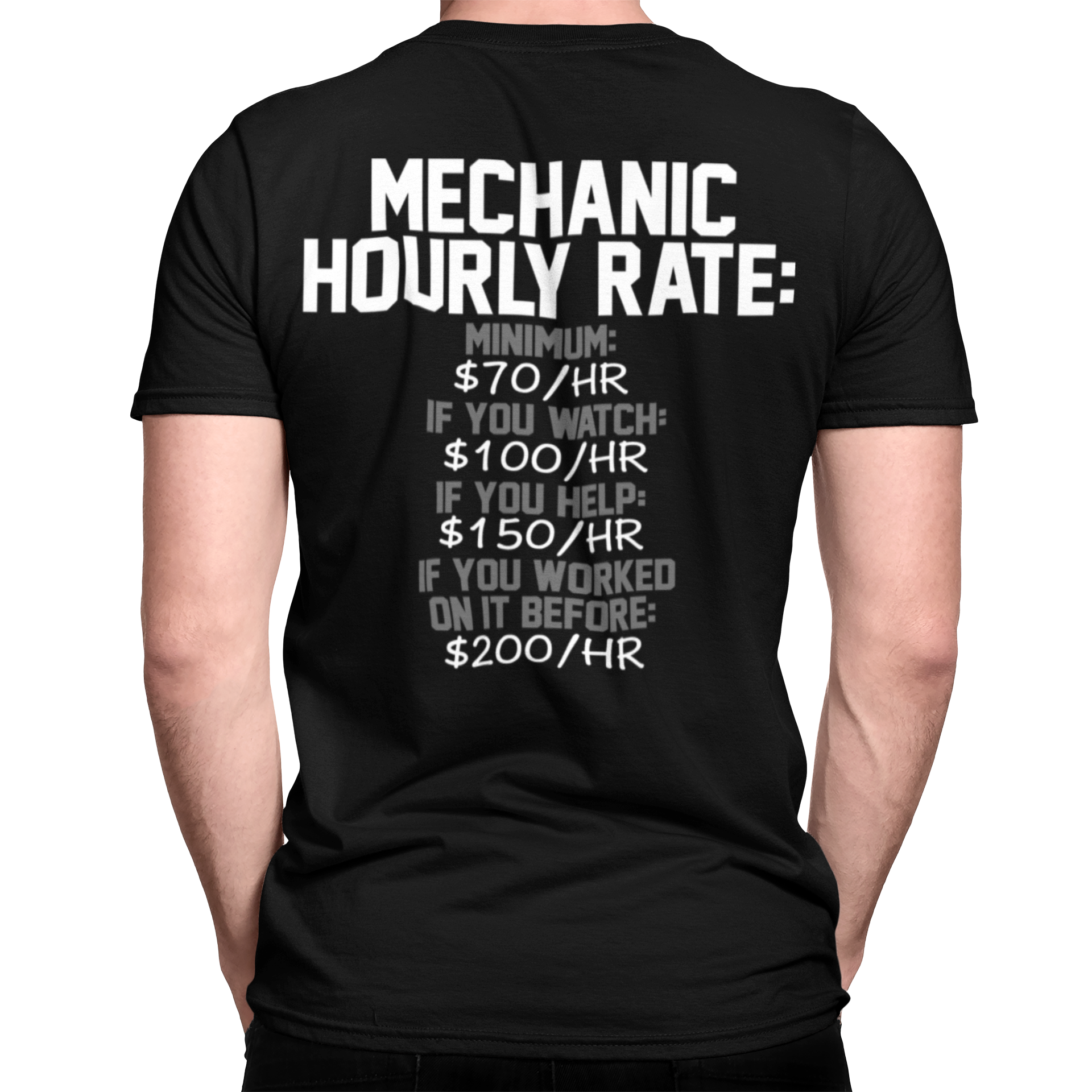 MECHANIC HOURLY RATE T-shirt – Styln Industries