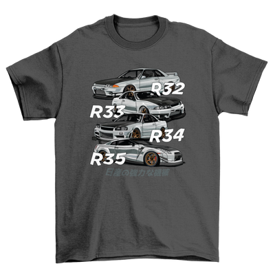 GTR R32 R33 R34 R35 T-shirt