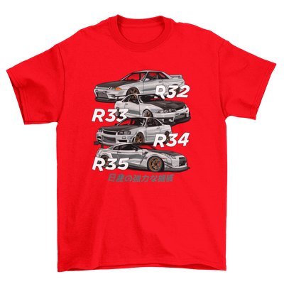 GTR R32 R33 R34 R35 T-shirt