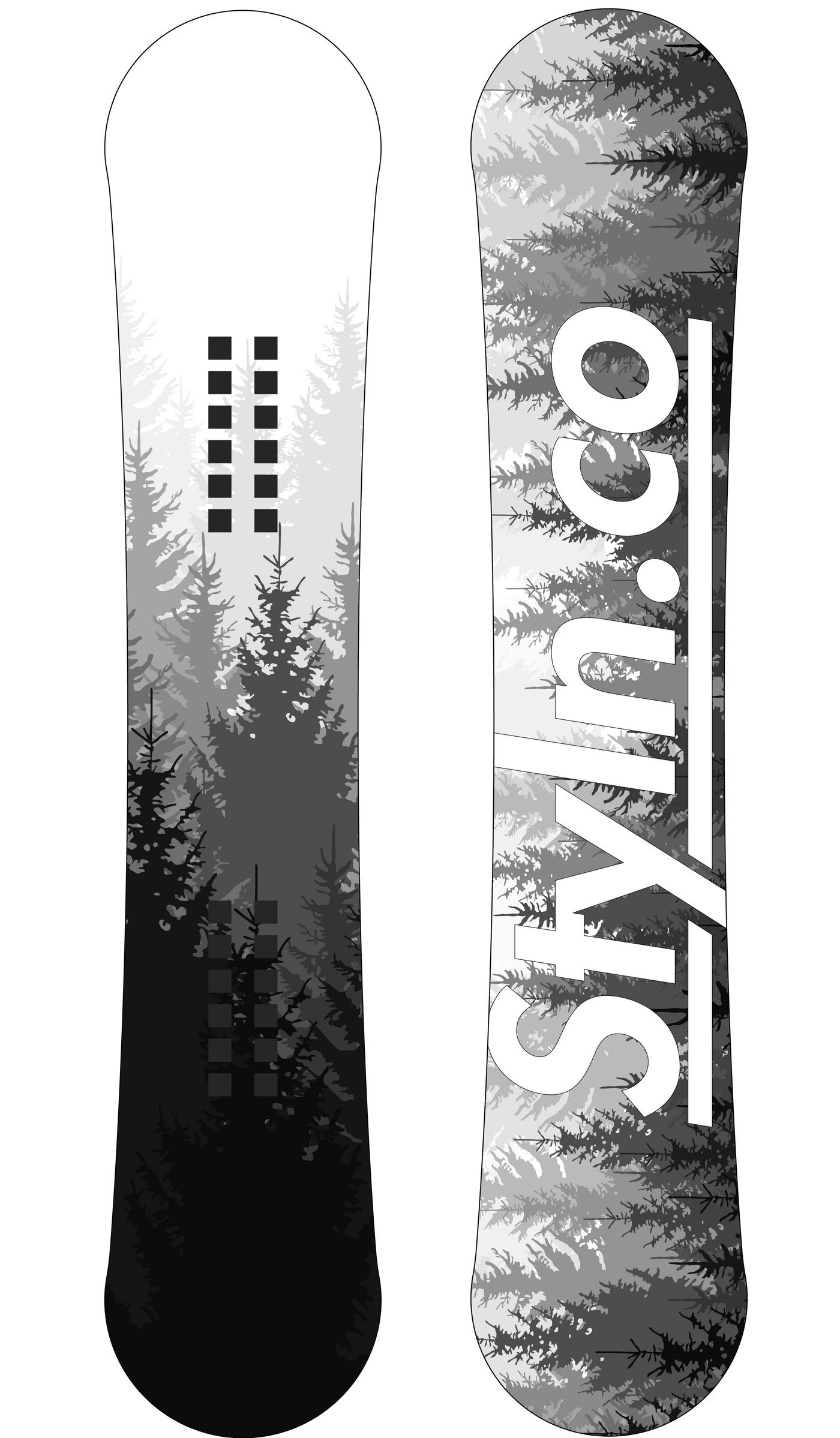 STYLN® Mist Trees Snowboard